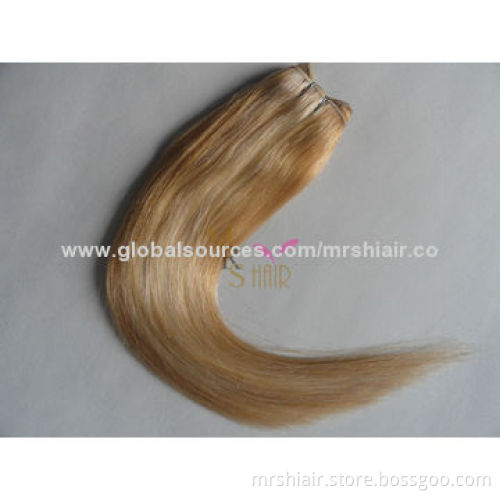 24-inch Piano Color 27#/613# Silk Straight Peruvian Hair Weaving
